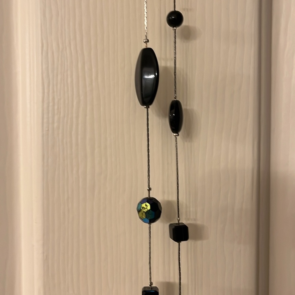 Black and silver necklace
